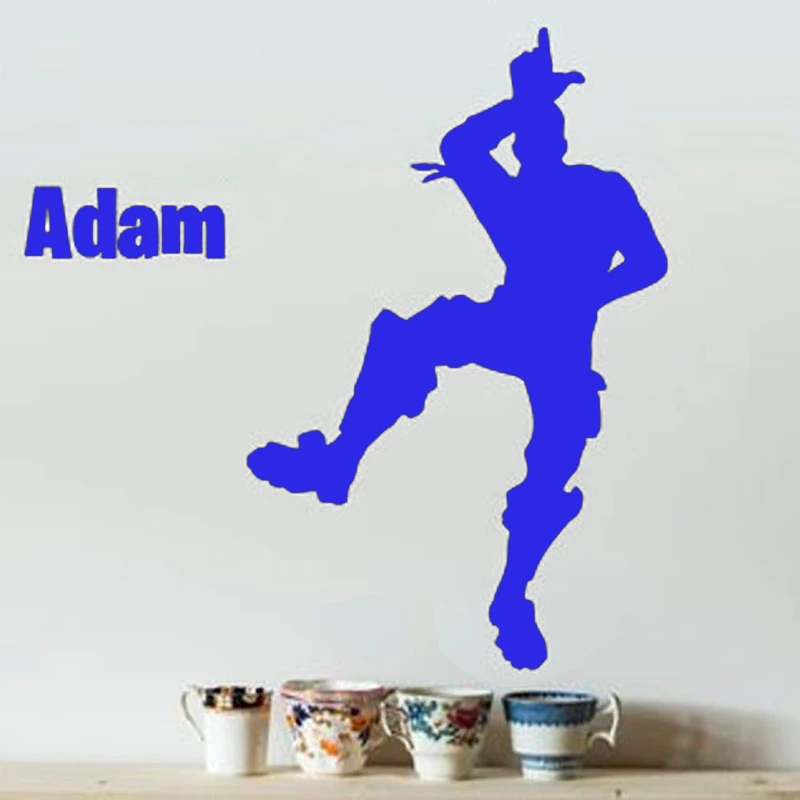 Personalized Name Wall Sticker X-box Ps4 Decals Fortress Gamer Kids Room Decoration Nursery Vinyl Decal Child Bedroom Mural | Дом и сад