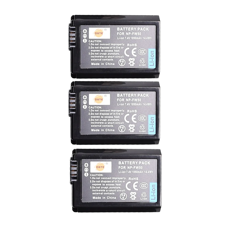 DSTE 3x NP-FW50 Battery for Sony Cyber-shot DSC-RX10 RX10M2 RX10 II RX10M3 RX10 III RX10M4 RX10 IV ILCE-QX1 Alpha a6500 a6100
DSTE 3x NP-FW50 Battery for Sony Cyber-shot DSC-RX10 RX10M2 RX10 II RX10M3 RX10 III RX10M4 RX10 IV ILCE-QX1 Alpha a6500 a6100