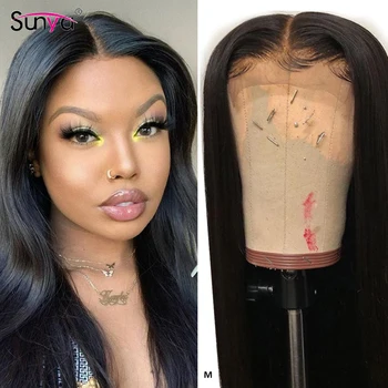Sunya 4x4 Lace Closure 100% Human Hair Wigs Straight Closure Wig Pre Plucked Indian Human Hair Wigs With Baby Hair 150 Density 
Sunya 4x4 Lace Closure 100% Human Hair Wigs Straight Closure Wig Pre Plucked Indian Human Hair Wigs With Baby Hair 150 Density