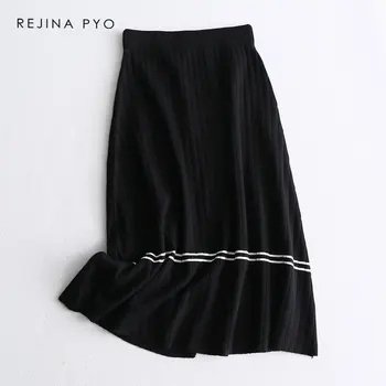 BIAORUINA Women Thick Casual Elegant All-match Elastic High Waist Striped Knit A-line Skirt Good Quality Mid-calf Warm Skirt
BIAORUINA Women Thick Casual Elegant All-match Elastic High Waist Striped Knit A-line Skirt Good Quality Mid-calf Warm Skirt