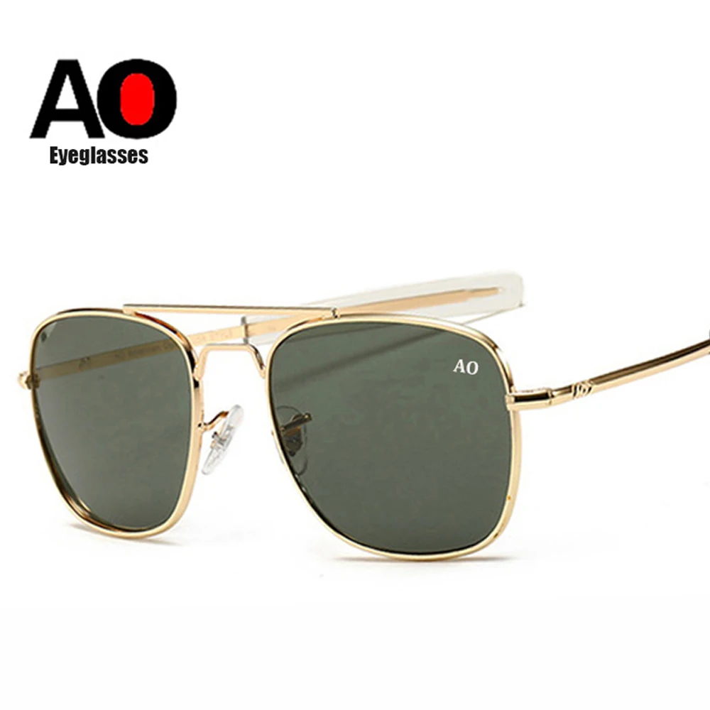 Фото Солнцезащитные очки-авиаторы в стиле ретро военная мода 52 мм Брендовые очки с