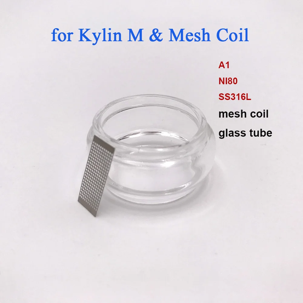 10pcs/Pack A1 NI80 SS316L Mesh wire Coil and 1PC bubble Glass Tube compatible for Vandy Vape Kylin M RTA Atomizer Replacement
10pcs/Pack A1 NI80 SS316L Mesh wire Coil and 1PC bubble Glass Tube compatible for Vandy Vape Kylin M RTA Atomizer Replacement