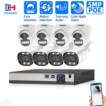 H.265+ 8CH 5MP POE 8CH NVR Kit Two-way Audio IP Camera Outdoor Face Detection CCTV Video Surveillance NVR Set security camera
H.265+ 8CH 5MP POE 8CH NVR Kit Two-way Audio IP Camera Outdoor Face Detection CCTV Video Surveillance NVR Set security camera