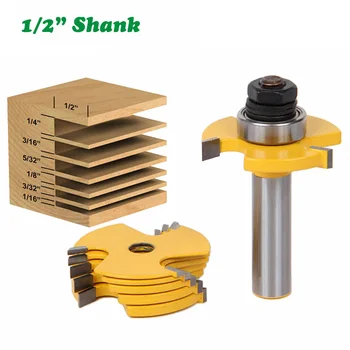 2PC/Set 1/2" 12.7MM Shank Milling Cutter Wood Carving Slot Knife Cutters 3 Wing Router Bits Set 7pcs Blade Cemented Carbide Bit
2PC/Set 1/2" 12.7MM Shank Milling Cutter Wood Carving Slot Knife Cutters 3 Wing Router Bits Set 7pcs Blade Cemented Carbide Bit
