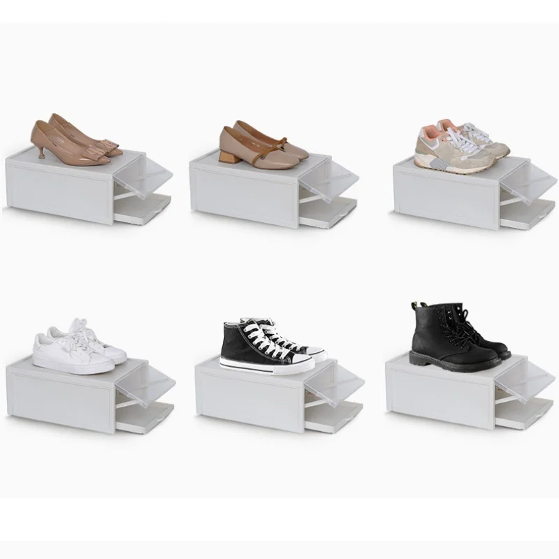3Pcs/set Drawer Type Shoe Storage Box PP Material Transparent Folding Shoe Save Space Shoe Rack Cabinet Organizers
3Pcs/set Drawer Type Shoe Storage Box PP Material Transparent Folding Shoe Save Space Shoe Rack Cabinet Organizers