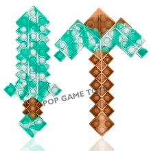 2022 Silicone Fidget Sword and Pickaxe Popper Bubble Sensory Mine Pop Fdiget Crafts Toy Cosplay Prop Gift for Boys and Girls
2022 Silicone Fidget Sword and Pickaxe Popper Bubble Sensory Mine Pop Fdiget Crafts Toy Cosplay Prop Gift for Boys and Girls
