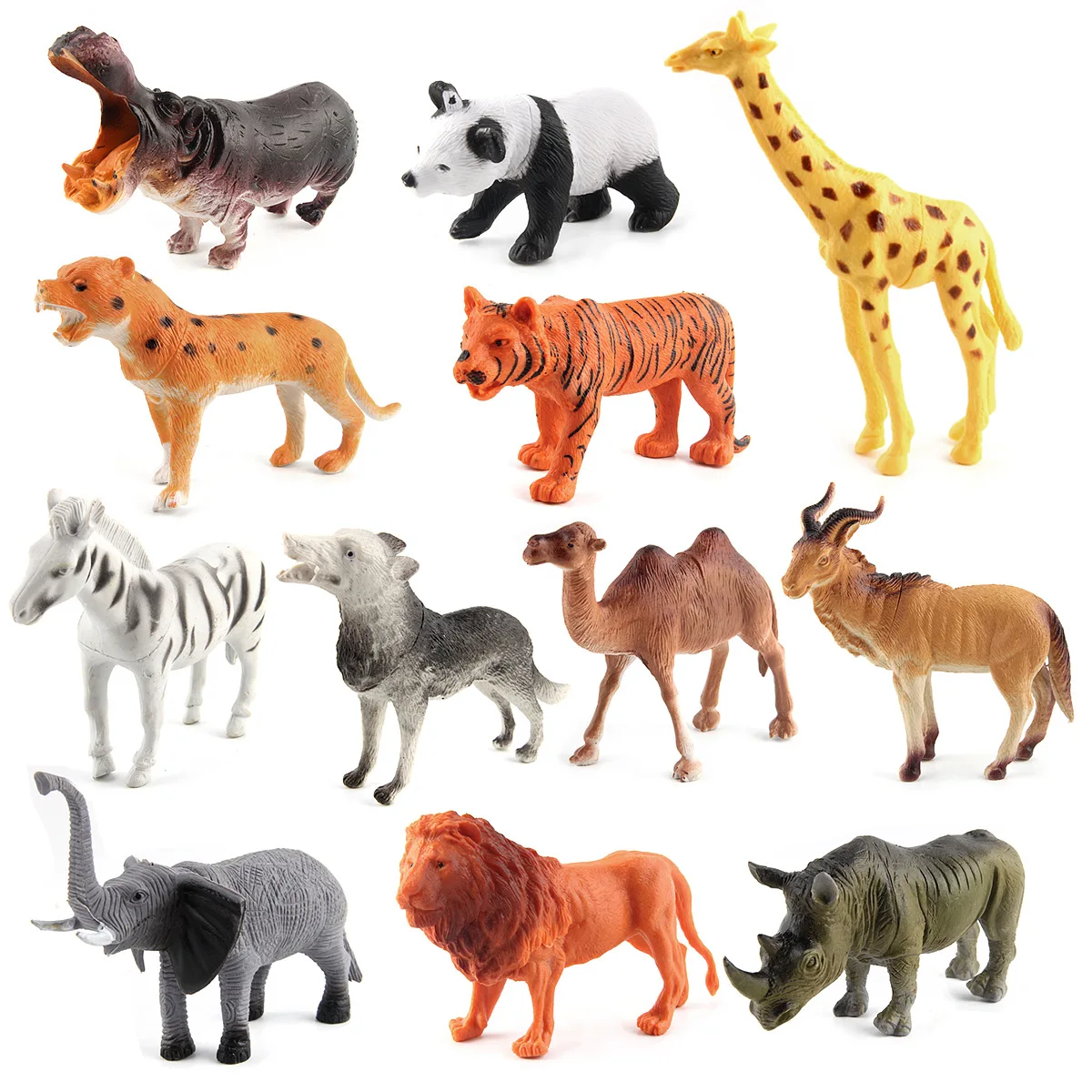Cross Border 12 Pieces Wild Animal Model Tiger Lion Elephant Forest Animal Preschool Decoration
Cross Border 12 Pieces Wild Animal Model Tiger Lion Elephant Forest Animal Preschool Decoration