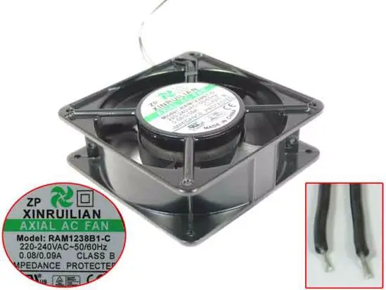 Xinruilian RAM1238B1-C AC 220V 0.08A 120x120x38 мм 2-проводной охлаждающий вентилятор для сервера
Xinruilian RAM1238B1-C AC 220V 0.08A 120x120x38 мм 2-проводной охлаждающий вентилятор для сервера