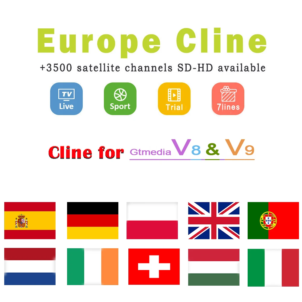 Europe HD cable 1 Year CCCams for Satellite tv Receiver 6 Clines WIFI FULL HD DVB-S2 Support Spain cline ccam Server
Europe HD cable 1 Year CCCams for Satellite tv Receiver 6 Clines WIFI FULL HD DVB-S2 Support Spain cline ccam Server