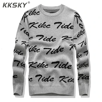 M-3XL Long Sleeve O-Neck Swearter Pullover Men Clothes 2019Winter Causal For Homme Newest Letter Trend Slim Pullover Sweater Man
M-3XL Long Sleeve O-Neck Swearter Pullover Men Clothes 2019Winter Causal For Homme Newest Letter Trend Slim Pullover Sweater Man