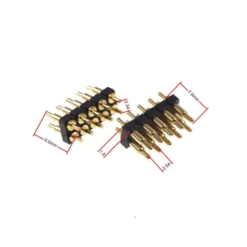 2 pcs Spring Loaded Pogo Pin connector 10 Position 2x5 Pins Pitch 2.54 mm Grid Pitch Dual Row 7.0 mm Height Through Holes DIP
2 pcs Spring Loaded Pogo Pin connector 10 Position 2x5 Pins Pitch 2.54 mm Grid Pitch Dual Row 7.0 mm Height Through Holes DIP