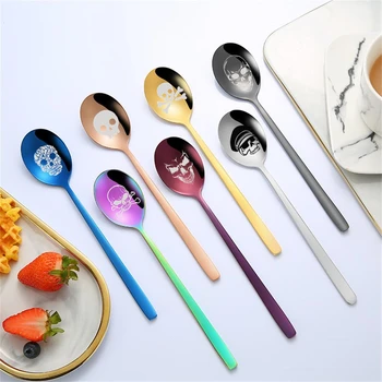 7 Colors Personality Tea Spoons Stainless Steel Coffee Spoons Tableware Cutlery Unique Dessert Spoon
7 Colors Personality Tea Spoons Stainless Steel Coffee Spoons Tableware Cutlery Unique Dessert Spoon
