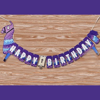 Original Fortnite Game Toy Party Accessories Happy Birthday Banner Alpaca Theme Birthday Pull Flag For Party Toys Decoration
Original Fortnite Game Toy Party Accessories Happy Birthday Banner Alpaca Theme Birthday Pull Flag For Party Toys Decoration