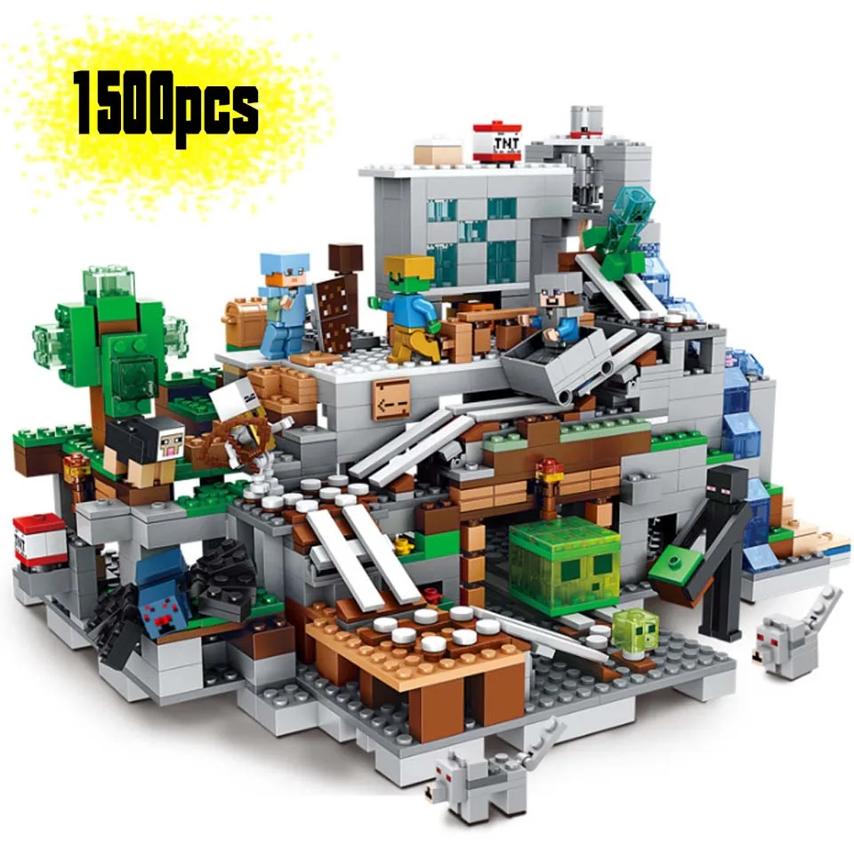30060 My World Building Blocks Compatible Legoinglys Minecrafted Mountain Cave Figures Module Bricks Toys For Children
30060 My World Building Blocks Compatible Legoinglys Minecrafted Mountain Cave Figures Module Bricks Toys For Children
