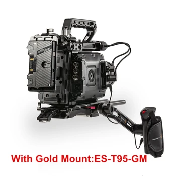 

Tilta ES-T95 Camera Cage For BlackMagic URSA Mini Pro Quick Release Baseplate Extension Arm V-Mount/Gold Mount Battery Plate