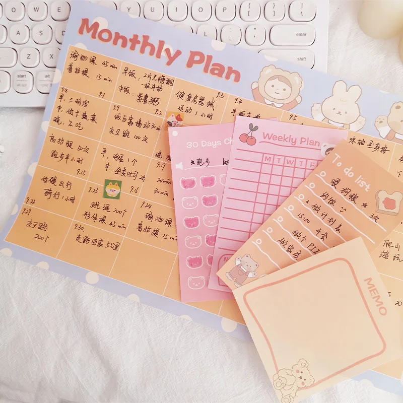 Cartoon Bear Girl planner stickers Learning Schedule Memo To Do List Monthly Weekly Plan Develop Good Habits kawaii Stationery
Cartoon Bear Girl planner stickers Learning Schedule Memo To Do List Monthly Weekly Plan Develop Good Habits kawaii Stationery