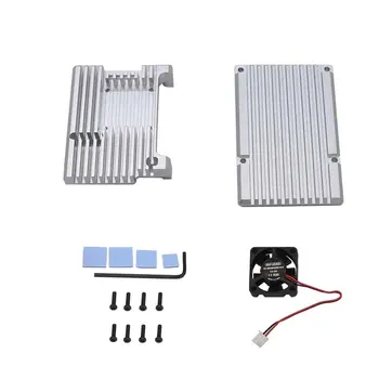 Enclosure Housing Replacement Protective Shell Aluminum Alloy Accessories Durable With Cooling Fan Heat Sink For Raspberry Pi 4
Enclosure Housing Replacement Protective Shell Aluminum Alloy Accessories Durable With Cooling Fan Heat Sink For Raspberry Pi 4