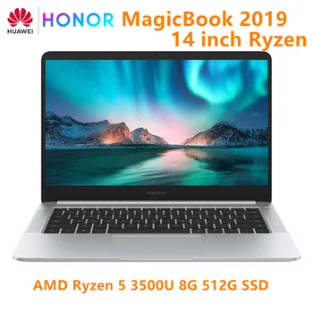 

Original HUAWEI HONOR MagicBook 2019 Laptop Notebook Computer 14 inch AMD Ryzen 5 3500U 8G 256/512GB PCIE SSD FHD IPS Laptops