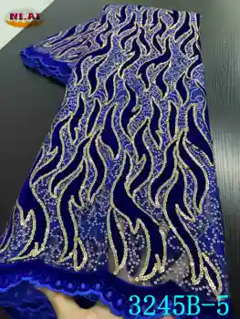 NIAI Latest Nigerian Velvet Lace Fabric 2020 High Quality Lace African Lace Fabric For Wedding Dress French Tulle Lace XY3245B-5
NIAI Latest Nigerian Velvet Lace Fabric 2020 High Quality Lace African Lace Fabric For Wedding Dress French Tulle Lace XY3245B-5