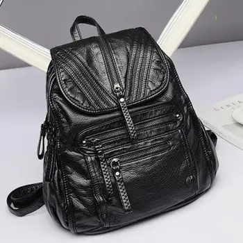 Fashion Black Bohemia Style Shoulder Bag PU Leather Travel Backpack High Quality School Bag for Girls Sac a Dos Feminina
Fashion Black Bohemia Style Shoulder Bag PU Leather Travel Backpack High Quality School Bag for Girls Sac a Dos Feminina