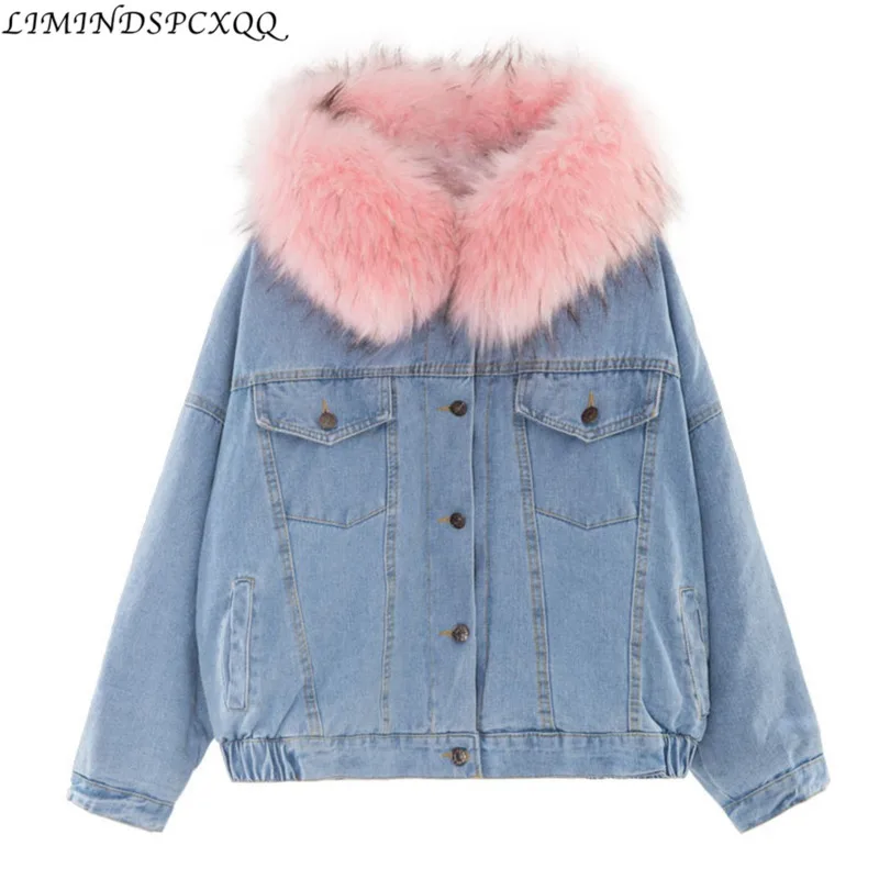 Denim Jacket Women's Winter Warm Motorcycle Velvet Jacket Female Short Lapels Fur Thick Korean Version Plus Velvet Bomber Jacket
Denim Jacket Women's Winter Warm Motorcycle Velvet Jacket Female Short Lapels Fur Thick Korean Version Plus Velvet Bomber Jacket