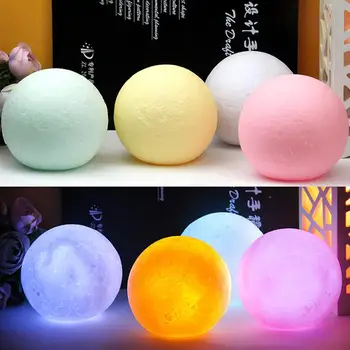 New 3D Moon Lamp Led Night Light Soft Night Light Moon Shape Decorative Lights Children'S Room Lighting Home Decoration Creative 
New 3D Moon Lamp Led Night Light Soft Night Light Moon Shape Decorative Lights Children'S Room Lighting Home Decoration Creative
