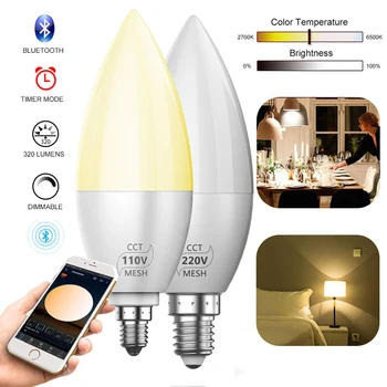 1-10 Pack E12 E14 Bluetooth Smart LED Chandelier Candle Light Bulb 3W 110V 220V 2835 SMD Home Room Energy Save Candle Bulbs D40 
1-10 Pack E12 E14 Bluetooth Smart LED Chandelier Candle Light Bulb 3W 110V 220V 2835 SMD Home Room Energy Save Candle Bulbs D40