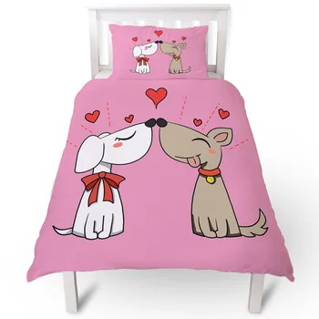 Valentine Puppy Love Duvet Cover Pillow Case Quilt Cover Set Bedclothes Single Bedding Sets For Bed
Valentine Puppy Love Duvet Cover Pillow Case Quilt Cover Set Bedclothes Single Bedding Sets For Bed