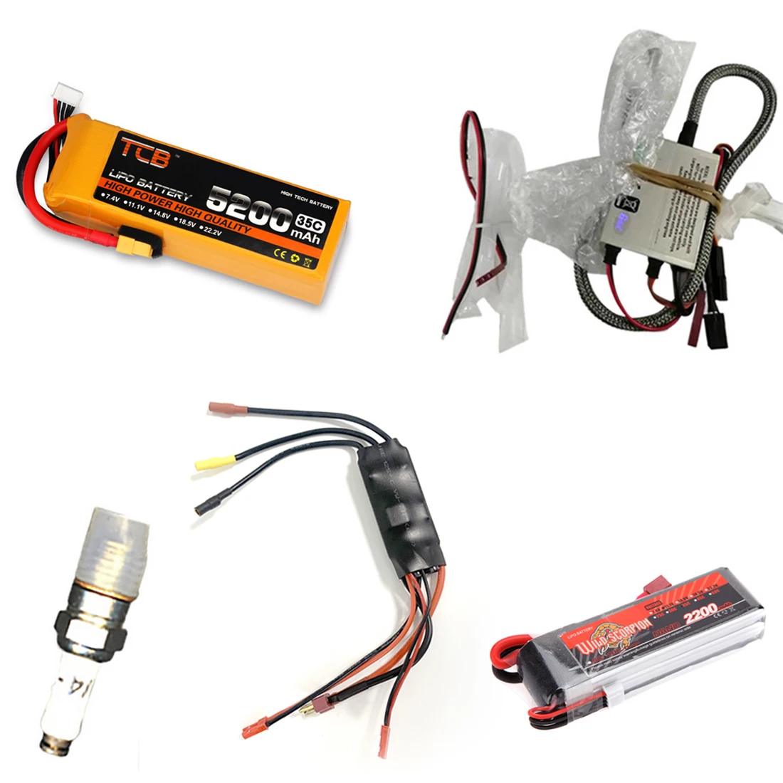 DIY Tuoyang 3-in-1 Engine Starting ESC Module Regulator+CDI+Spark Plug+11.1V 2200mAh 30C 3S T-plug Battery TOYAN Engine
DIY Tuoyang 3-in-1 Engine Starting ESC Module Regulator+CDI+Spark Plug+11.1V 2200mAh 30C 3S T-plug Battery TOYAN Engine