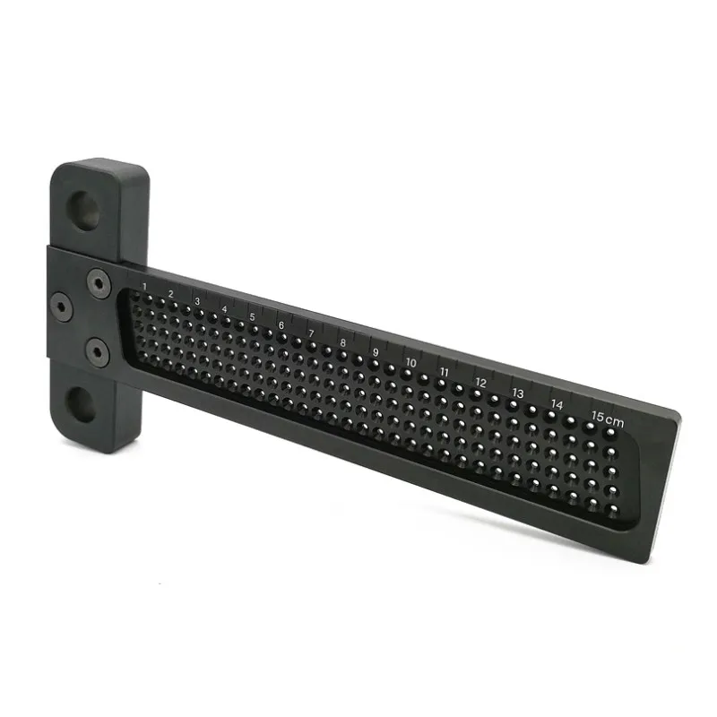 Aluminum Alloy T 155mm Hole Positioning Measuring Ruler Scribing Gauge Crossed Feet woodworking crossed-out Tool | Инструменты