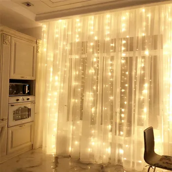 Curtain Garland 4*2.5M 360LED lamp 220V LED Icicle String light Christmas Fairy lights New Year Wedding Window Garden Decoration
Curtain Garland 4*2.5M 360LED lamp 220V LED Icicle String light Christmas Fairy lights New Year Wedding Window Garden Decoration
