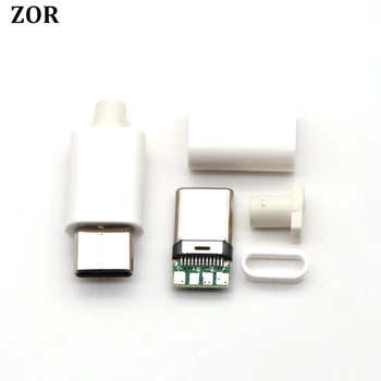 30pcs USB 3.1 Type C 2.0 Male jack Plug Welding Type USB-C 4 in 1 PCB Connector Black White
30pcs USB 3.1 Type C 2.0 Male jack Plug Welding Type USB-C 4 in 1 PCB Connector Black White