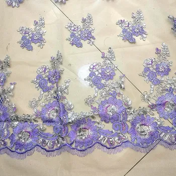 Purple Lace Fabrics For Dress 3D Heavy Embroidered Sequined Fance Color Allovered Flower Dress Fabric 140cm Wide
Purple Lace Fabrics For Dress 3D Heavy Embroidered Sequined Fance Color Allovered Flower Dress Fabric 140cm Wide