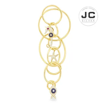 New Fashion Charms Silver 925 Original Copy Jewelry,Single ETE Multi-Loop Long Earring For Women With Mono Logo New Year Gift
New Fashion Charms Silver 925 Original Copy Jewelry,Single ETE Multi-Loop Long Earring For Women With Mono Logo New Year Gift