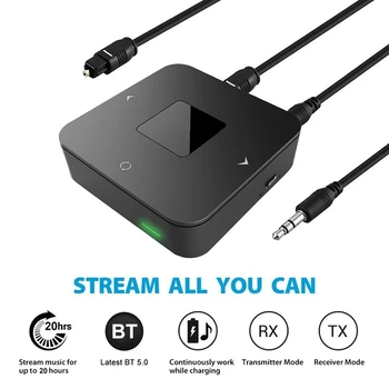 BT4852 Bluetooth 5.0 Wireless Transmitter Receiver CSR8670 2 in 1 BT 5.0 Wireless o Adapter 3.5mm SPDIF for Music TV Compute
BT4852 Bluetooth 5.0 Wireless Transmitter Receiver CSR8670 2 in 1 BT 5.0 Wireless o Adapter 3.5mm SPDIF for Music TV Compute