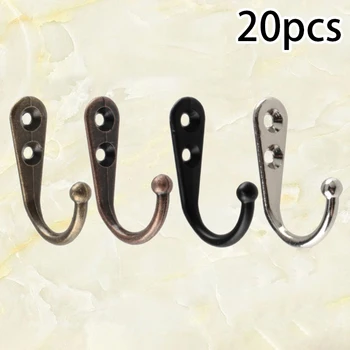 20Pcs Door Wall Mounted Hook Single Robe Coat Holder Key Hanger W/ Screws Set Room Small Bedroom Door Back Vintage
20Pcs Door Wall Mounted Hook Single Robe Coat Holder Key Hanger W/ Screws Set Room Small Bedroom Door Back Vintage