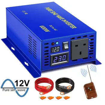 600w Pure Sine Wave Inverter 12v 220v dc to ac Various Plugs Customizable Power Failure Off-grid Remote Control Solar Inverte
600w Pure Sine Wave Inverter 12v 220v dc to ac Various Plugs Customizable Power Failure Off-grid Remote Control Solar Inverte
