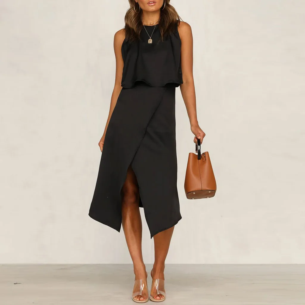 Skirt Two Piece Set Women Sleeveless Backless 2PCS Set Summer Bodycon Solid Tank Irregular split skirt suit vestido 3.18
Skirt Two Piece Set Women Sleeveless Backless 2PCS Set Summer Bodycon Solid Tank Irregular split skirt suit vestido 3.18