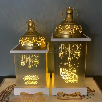 Wooden Ramadan Lantern Eid Mubarak Element LED Light Eid Ramadan Islamic Indoor Home Party Decor Festival Lighting Elegant
Wooden Ramadan Lantern Eid Mubarak Element LED Light Eid Ramadan Islamic Indoor Home Party Decor Festival Lighting Elegant