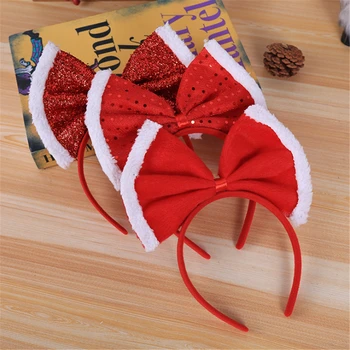 Hot sale Red Sparkling Cute Bow Hair Band Headband For Children Girls Soft Elastic Hairbands Headwear Party Ball Decorations
Hot sale Red Sparkling Cute Bow Hair Band Headband For Children Girls Soft Elastic Hairbands Headwear Party Ball Decorations