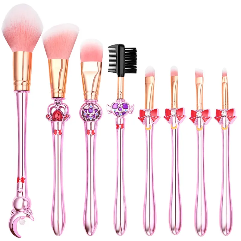 8Pcs Makeup Brushes Tool Sailor Moon Professional Makeup Brushes Set Powder Foundation Eyeshadow Make Up Brushes Cosmetics Brush
8Pcs Makeup Brushes Tool Sailor Moon Professional Makeup Brushes Set Powder Foundation Eyeshadow Make Up Brushes Cosmetics Brush