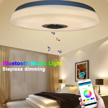 Led Ceiling Light Lamp Flush Mount Round Music With Bluetooth Dimmable Color Changing Light White Smart LED 
Led Ceiling Light Lamp Flush Mount Round Music With Bluetooth Dimmable Color Changing Light White Smart LED