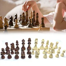 32pcs Chess Wooden Carved Chess Pieces Hand Crafted Set 65mm King Height Children Birthdays Christmas Gift
32pcs Chess Wooden Carved Chess Pieces Hand Crafted Set 65mm King Height Children Birthdays Christmas Gift