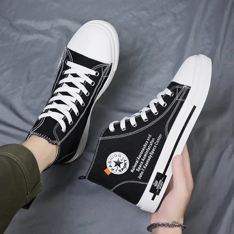 2019 Hot Selling MEN'S Canvas Shoes Korean-style High-top Board Shoe Male Red Versatile Douyin Trendy Shoes Social Lively
2019 Hot Selling MEN'S Canvas Shoes Korean-style High-top Board Shoe Male Red Versatile Douyin Trendy Shoes Social Lively