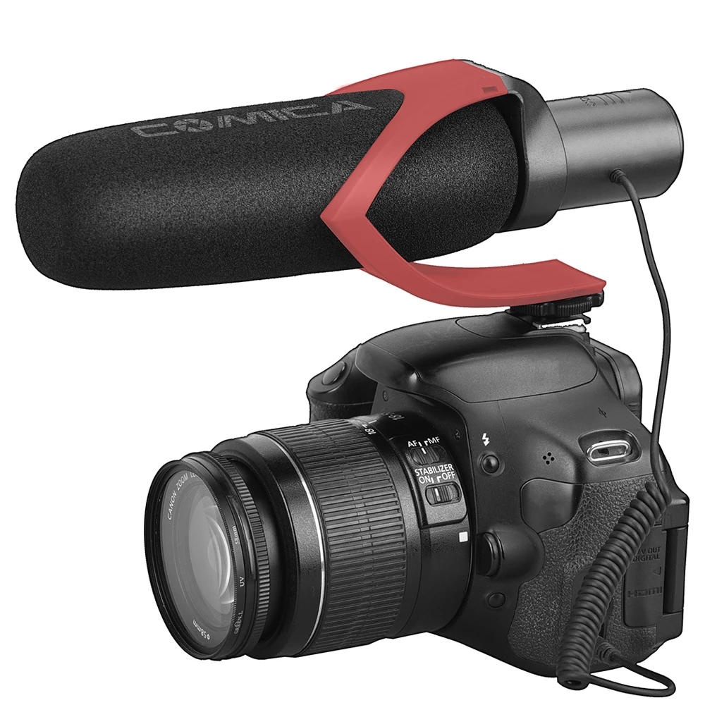 COMICA CVM-V30 PRO Electric Super-Cardioid Directional Condenser Shotgun Video Microphone for Video Shooting, Meeting and Interv
COMICA CVM-V30 PRO Electric Super-Cardioid Directional Condenser Shotgun Video Microphone for Video Shooting, Meeting and Interv