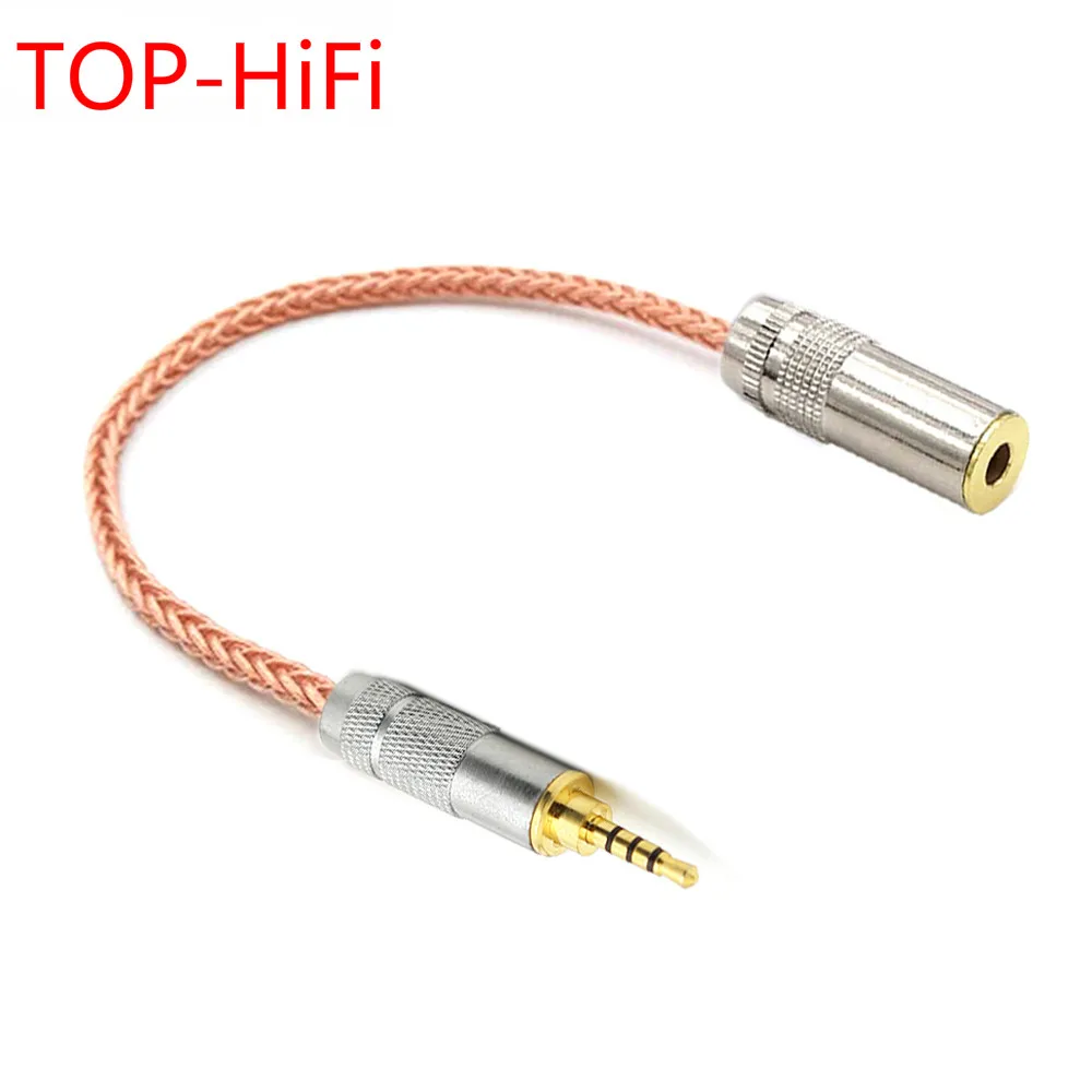 TOP-HiFi Single Crystal Copper 2.5mm TRRS Balanced Male to 4.4mm Balanced Female Audio Adapter Cable 4.4mm to 2.5mm Balance
TOP-HiFi Single Crystal Copper 2.5mm TRRS Balanced Male to 4.4mm Balanced Female Audio Adapter Cable 4.4mm to 2.5mm Balance