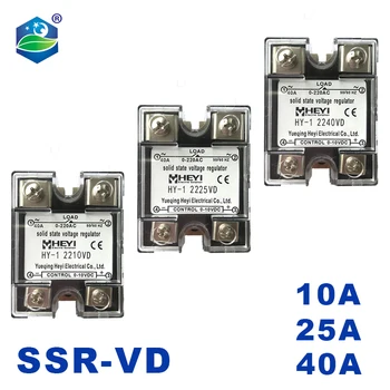 SSR-10VD 25A 40A 60A 80A 100A 120A voltage single phase ssr solid state relay voltage regulator input DC 0-10V Plastic Cover
SSR-10VD 25A 40A 60A 80A 100A 120A voltage single phase ssr solid state relay voltage regulator input DC 0-10V Plastic Cover