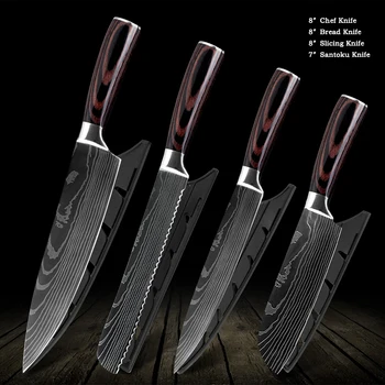 Muz Japanese Chef Knife Set Handmade Filletting Fish Meat Cleaver Knife Set Non-slip Color Wood Handle Cooking Accessories Tools
Muz Japanese Chef Knife Set Handmade Filletting Fish Meat Cleaver Knife Set Non-slip Color Wood Handle Cooking Accessories Tools