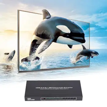 Hdmi2.0 5 Input and 1 Output Switcher with Audio Separation 3D 4kx2k@60hz Hdcp2.2 Hdmi Splitter for Hdtv Dvd Tv Box T-305H 500g
Hdmi2.0 5 Input and 1 Output Switcher with Audio Separation 3D 4kx2k@60hz Hdcp2.2 Hdmi Splitter for Hdtv Dvd Tv Box T-305H 500g