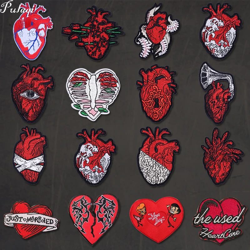 Pulaqi Punk Red Heart Patch Embroidered Patches for Clothing Stickers Iron-on Hearts Patches on Clothes Applique Accessories DIY
Pulaqi Punk Red Heart Patch Embroidered Patches for Clothing Stickers Iron-on Hearts Patches on Clothes Applique Accessories DIY